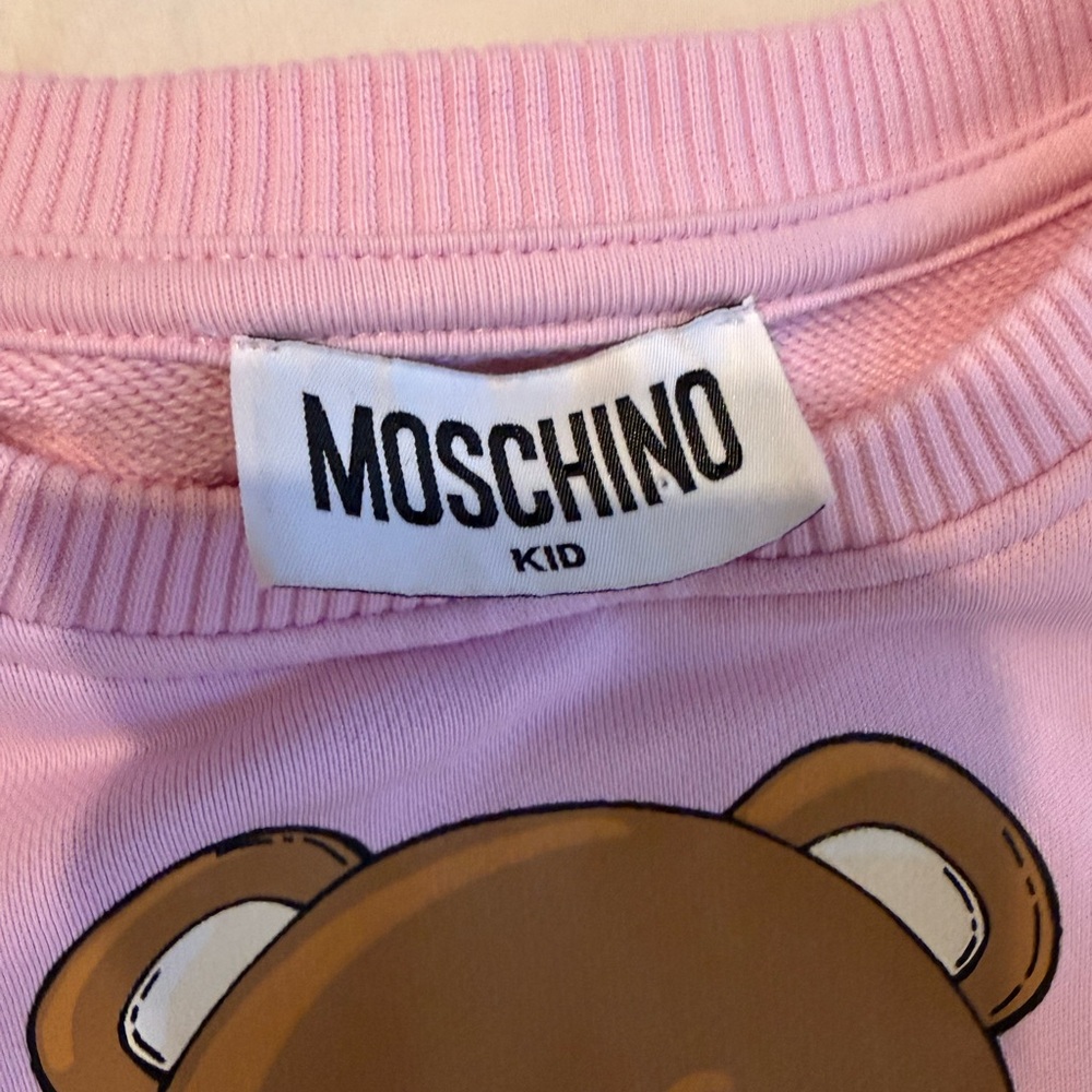 Moschino Pink Teddy Bear Sweatshirt - Picture 3 of 8